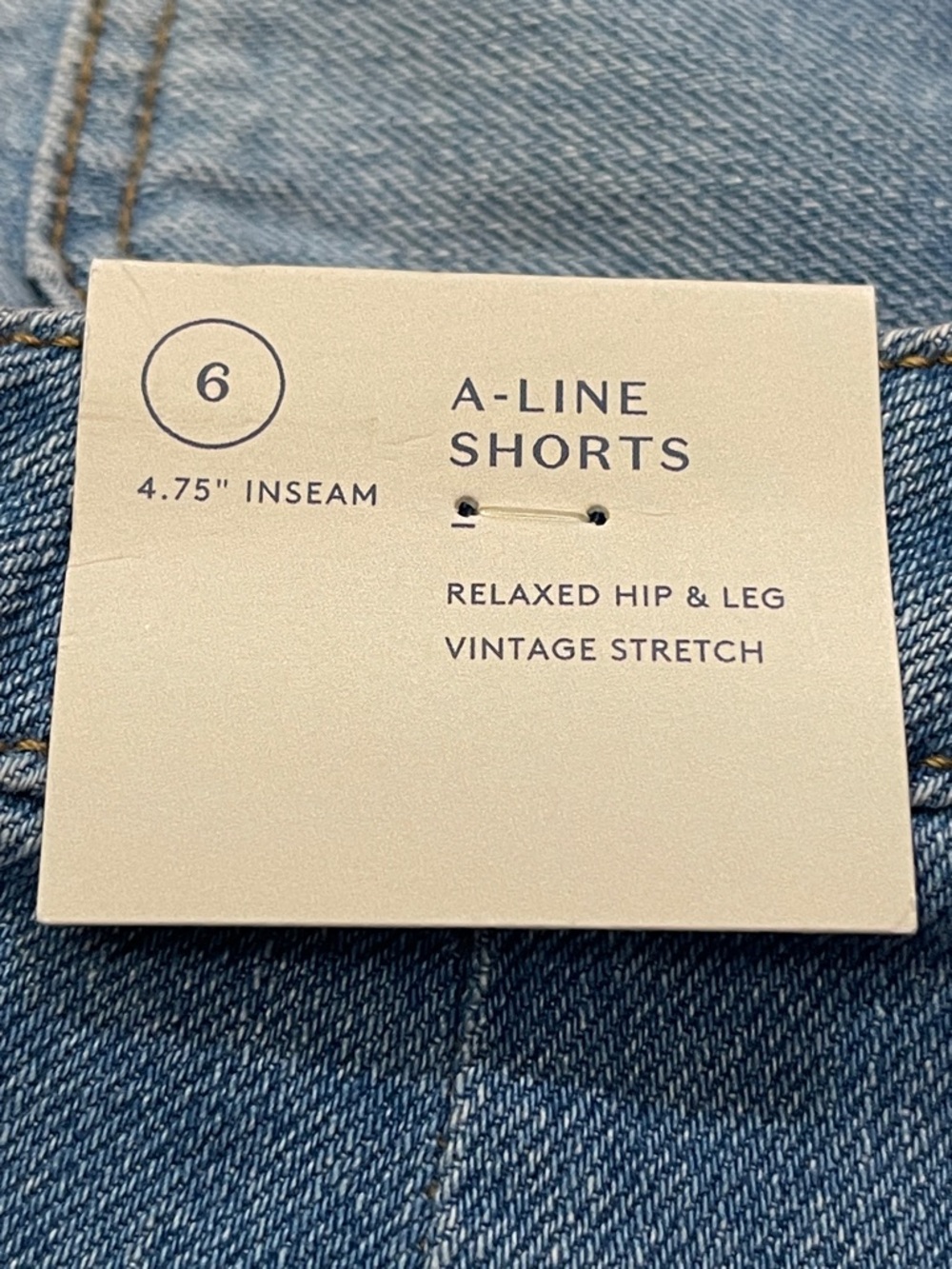 Universal Thread Medium Blue Denim Highest Rise A Line Jean Shorts - Picture 5 of 7